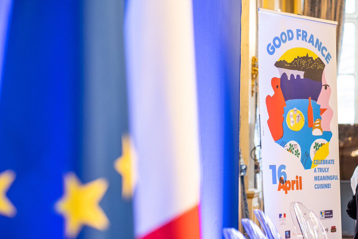 Le 16 avril, pour la 6ème édition de Goût de France, la gastronomie, les producteurs, chefs et terroirs de France seront à l’honneur dans 150 ambassades 🇫🇷 et 3.000 restaurants dans le monde ! La région Centre Val de Loire sera au cœur de cette édition 2020 ! #TasteFrance