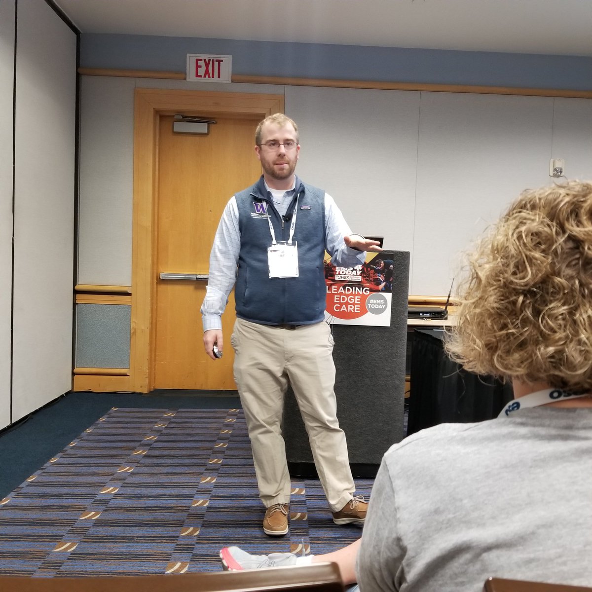 Dr. Andy McCoy from Seattle, did a great job of presenting 'Cases from the MEDIC ONE files' at EMS TODAY 2020 in Tampa. Great speaker, great personality' #EMSToday #jemsconnect