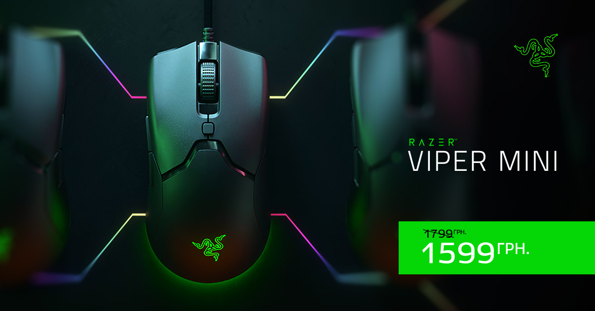 z51ua's tweet photo. Razer Viper Mini доступен для предзаказа! 

https://t.co/xjI6u73Zp2

Созданная для того, чтобы расширить границы возможного веса игровых мышей!  

Оформляйте предзаказ до 15 марта включительно и получайте новинку по акционной цене в 1599 грн! https://t.co/ufVk4BzYNK