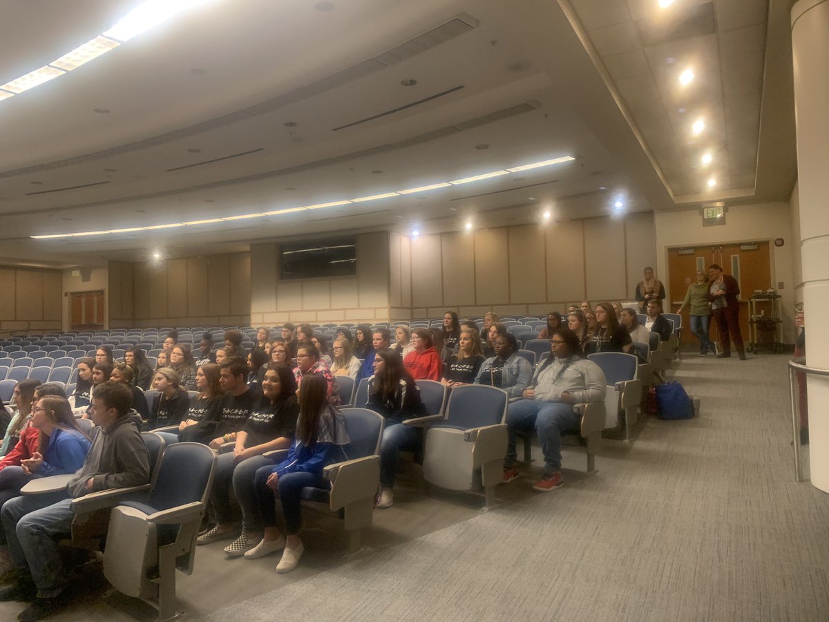 GASouthernMAT's tweet photo. Welcome #EffinghamCountyHigh and #SouthEffinghamHigh Teaching as a Profession students to #GeorgiaSouthern! Thanks to Dean Heaston for a wonderful welcome. @GeoSouthernCOE @LHuffling @GeorgiaSouthern #futureteachers #homegrown https://t.co/8s9BXEiJNL