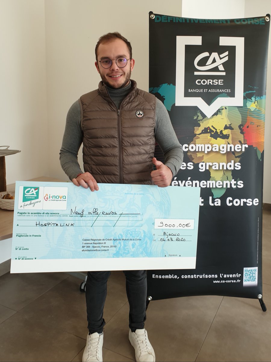 IEI_Inizia's tweet photo. Cuncorsu I-NOVA ► Hospitalink hà uttenutu a ricumpensa inde a categuria di i #startups. Bravu @BossertFlorent !!! 👏 #TeamInizià @afundazione @CAdelacorse https://t.co/PYMURCbfoO