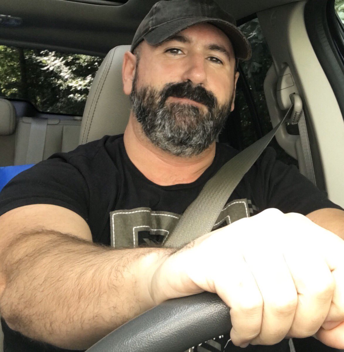 SportsCubby's tweet photo. TBT! Wow, just came across a photo from exactly 4 years ago. I went from cub to daddy bear in no time! LOL .. Which do you like more? Dark beard me? Or Salt n pepper bearded me? 😋do I need to start plucking grey hairs again? 😜 #GayCub #GayBear #DaddyBear #GayBeard #GayBearCub https://t.co/fLMmTUNnmR