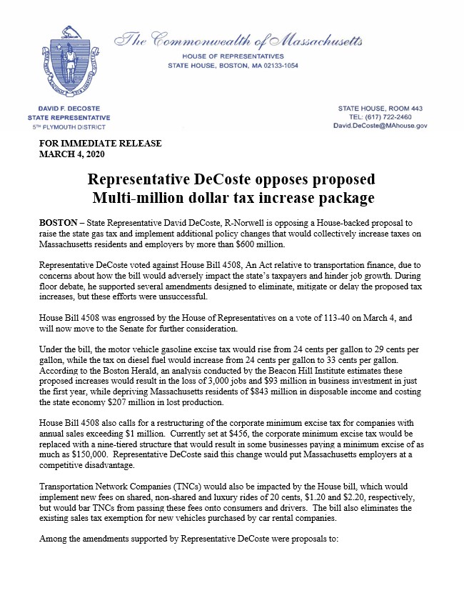 Rep. David DeCoste tweet media