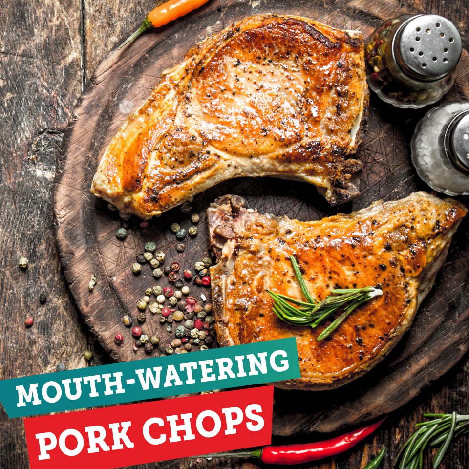 FoodsSpartan's tweet photo. Delicious, mouth-watering pork chops are a family favorite. https://t.co/yCiHprpBIb