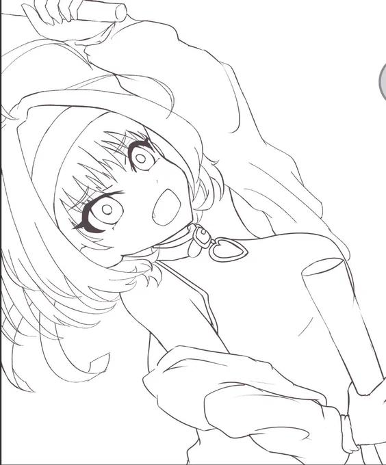 あと、色塗ったら着彩前に想像してたのとちょっと違くなってしまったんだよね。ラフの段階でざっと塗りして確認しなかったのは反省点ですなー 