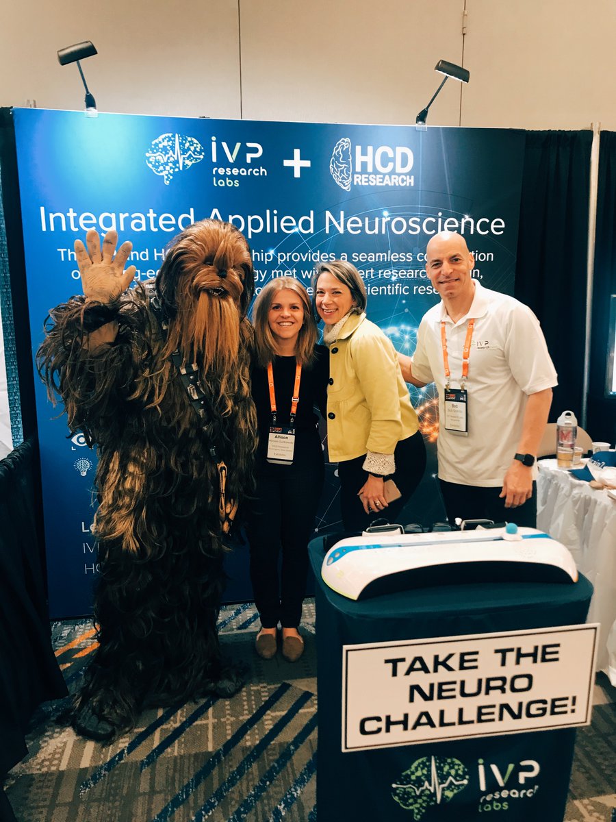 HCDResearchInc's tweet photo. #QuirksBrooklyn Day 2 did not disappoint! We were not expecting a visit from Chewbacca but we were pleasantly surprised ππ @QuirksMR @IVPResearchLabs
#TheHCDDifference #IntegratedAppliedNeuroscience #IntegratedMRX #AppliedConsumerNeuroscience https://t.co/5TuFCoe8Za