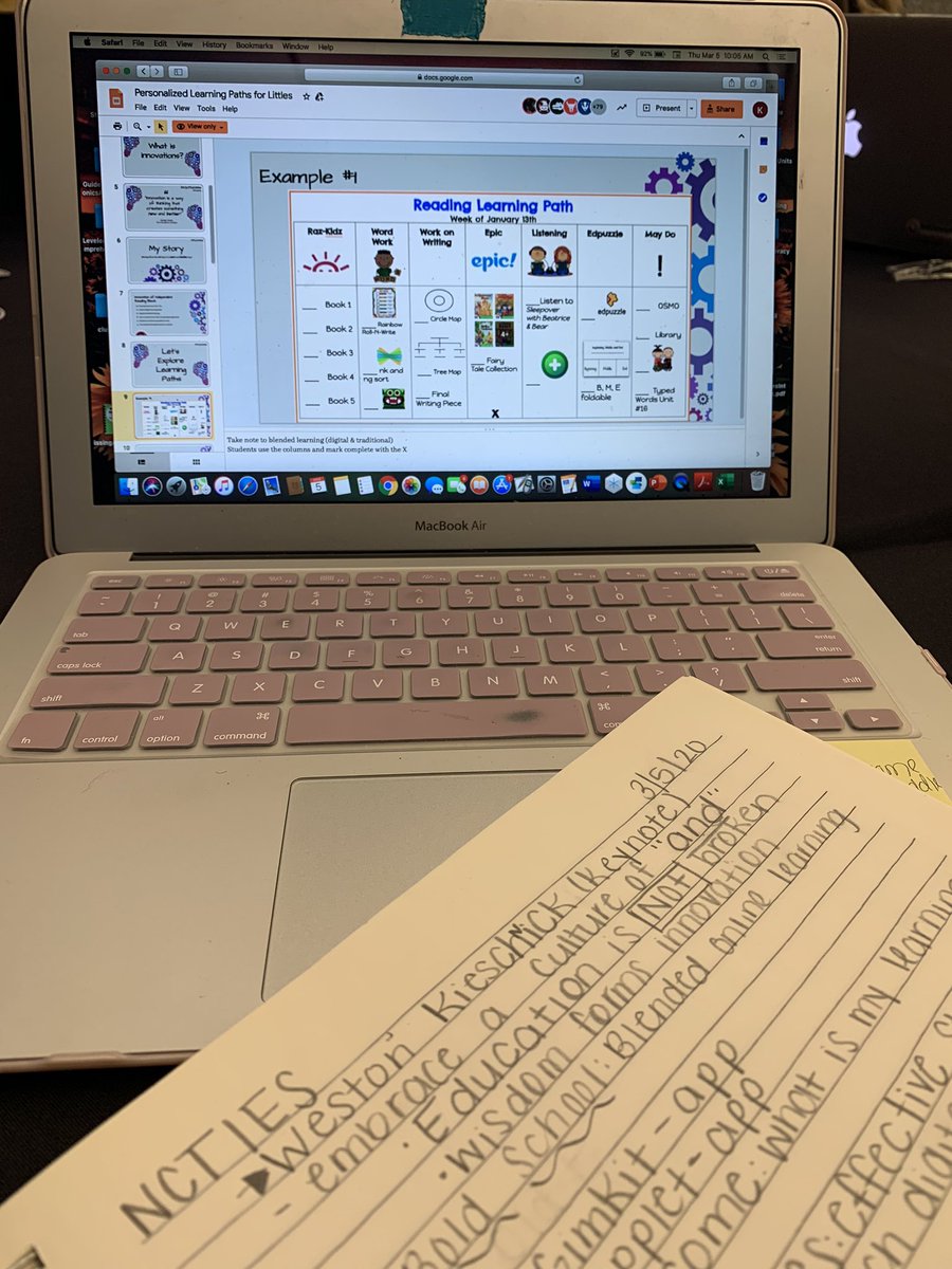 msjohnson_ces's tweet photo. Learning about learning paths for k-2 at NCTIES #PL4Littles #RSSINOVATION #NCTIES2020 https://t.co/LSFFUqAc0D