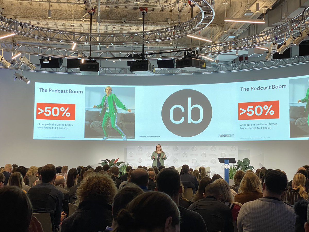 Time for brands to listen up: The podcast boom - over 50% of the US listens to podcasts with 1 Billion podcasts in circulation <a href="/Spotify/">Spotify</a> <a href="/Adweek/">ADWEEK</a> #ChallengerBrands