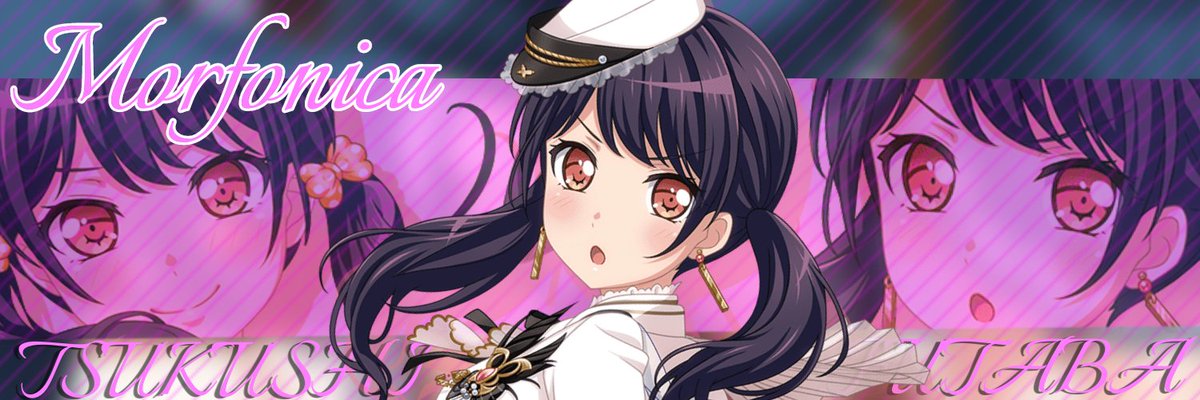 メイプル Morfonica モルフォニカ のヘッダー作りました 壁紙は作ったんでヘッダー作った 使ってくれたらうれしいな 保存する時はrtといいねとかリプくれると嬉しいな リプくれるとちょー喜びます るいちゃんはリプ バンドリ ガルパ