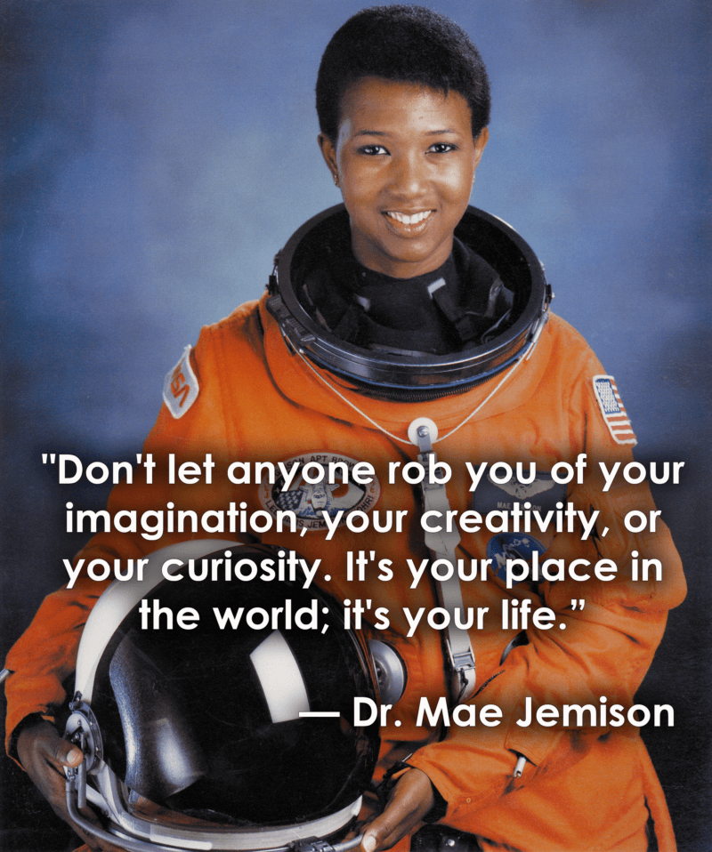 SpringboardTrng's tweet photo. Let's celebrate #IWD2020 & share some inspirational quotes from those women already making change in the world. We'd love to hear your own quotes too. Share them with us! #EachforEqual #springboard #springboardprogramme #maejemison #internationalwomensday https://t.co/V2whjkyqgs