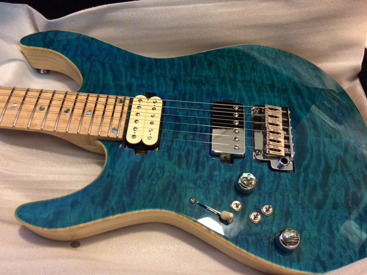 takumi_mura's tweet photo. ついに来ました!Kino Factory「treebud 24F」色々なアイデアを詰め込んだテスト機の役割も含んだ1本ですが即戦力でガンガン行けそうです、勿論SoudSpriteの秘密兵器搭載済みです。素晴らしすぎてメインギターに即採用です😊!
#kinofactory #kino #treebud #soundsprite #bareknuckle https://t.co/fyPkW7Wavb