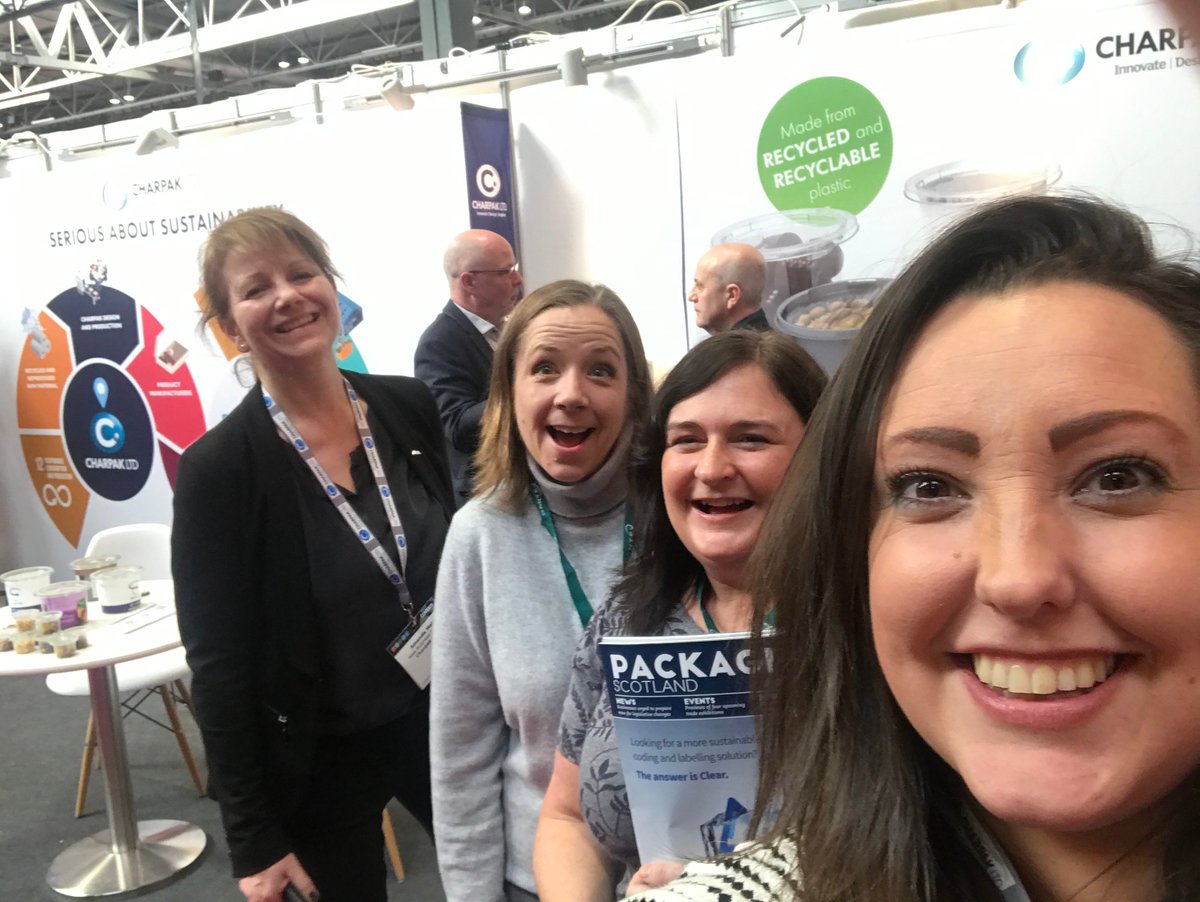 Great to talk #zerowaste and all things Scotland with <a href="/PackScot/">Packaging Scotland</a> last week. A busy week after the #PACK2020 exhibition. Women in Packaging @Womeninpackuk having fun catching up at @EasyfairsPACK