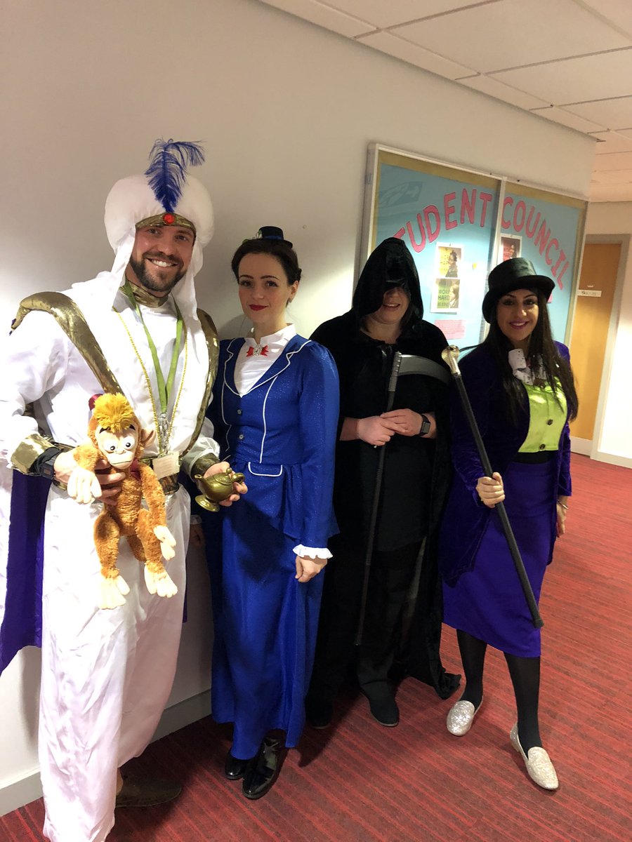 OfficialNUSA's tweet photo. Ok Ok Mrs Jones wasnโt the only one celebrating WBD. Lots of fun at NUSA today celebrating literature #staffdressup #WBD2020 #WorkhardBekind https://t.co/XwGxEj4SW7