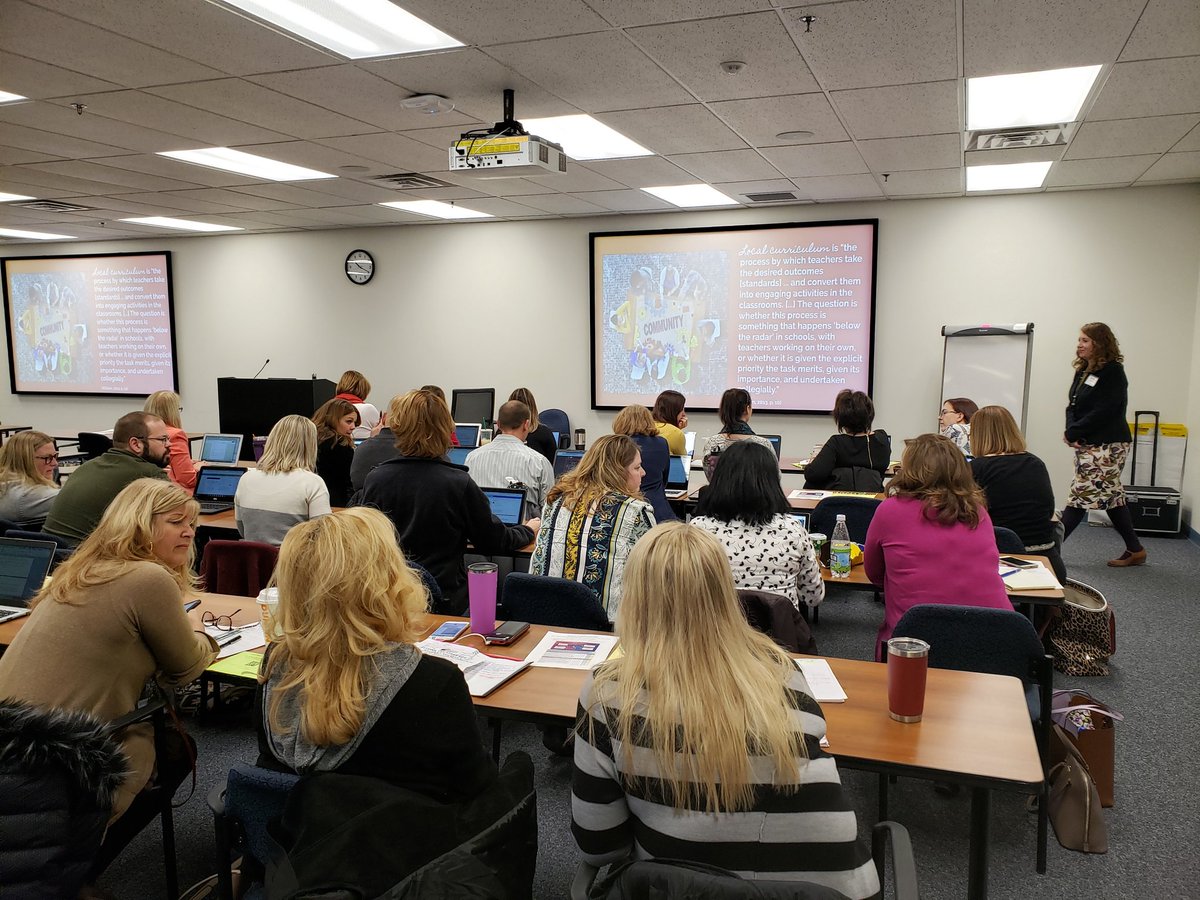 kathryndaughton's tweet photo. "Creating a Culture of Literacy", "The Changing Face of Literacy", "ELA Scaffolds for ELLS" and "An Overview of the Curriculum Design Process" at our first sessions today. #SCDNELA @OCM_BOCES_IS https://t.co/0DBTirp1Q9