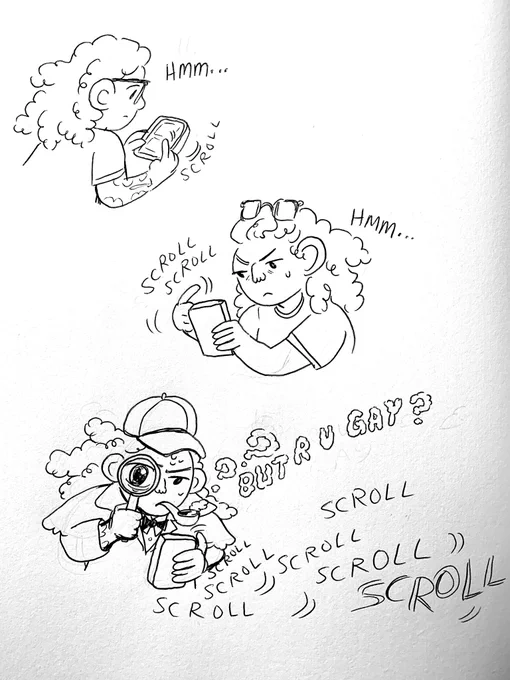 (Deep scrolling on your instagram) 
