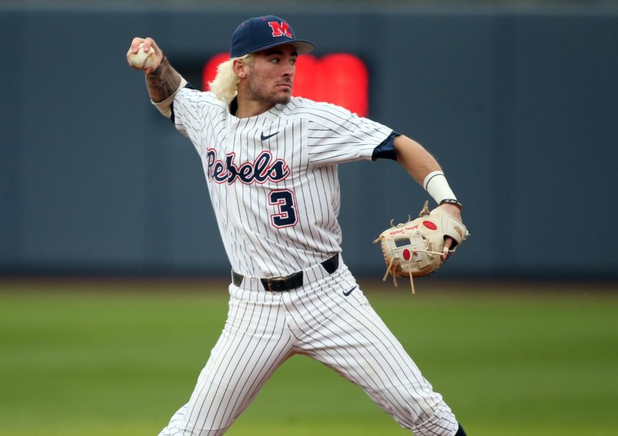 BaseballAmerica's tweet photo. Three weeks ago @OleMissBSB was unranked and untested. 

Now?

The Rebels are 11-1, inside the Top 10, and squarely on everyone's radar. 

https://t.co/PwURgO2Op8 https://t.co/F7ZFAuXE5w