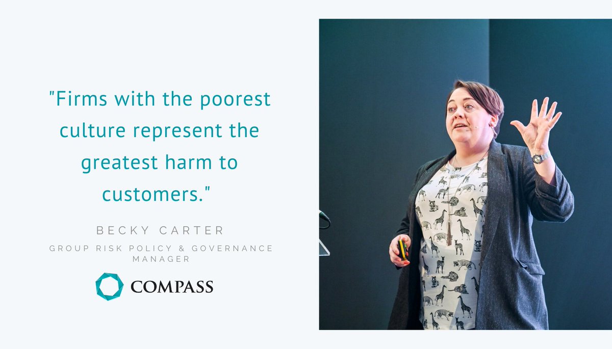 compassbrokers's tweet photo. Our Group Risk Policy &amp; Governance Manager, Becky Carter explains why the @TheFCA 's Market Study places such a great emphasis on company culture. 

#CompassConf2020 #businessculture #regulation #compliance https://t.co/k1E06qhggZ