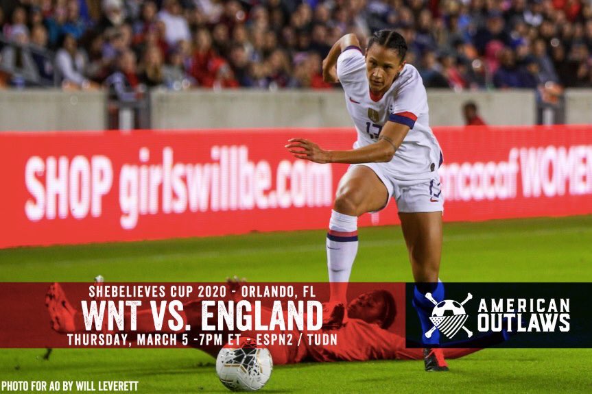 American Outlaws: Albany Chapter (@aoalbany) on Twitter photo The 2020 SheBelieves Cup begins tonight, with the #USWNT kicking off against England at 7pm. See you at <a href="/WolffsBiergartn/">Wolff's Biergarten</a>! The 2020 SheBelieves Cup begins tonight, with the #USWNT kicking off against England at 7pm. See you at <a href="/WolffsBiergartn/">Wolff's Biergarten</a>!