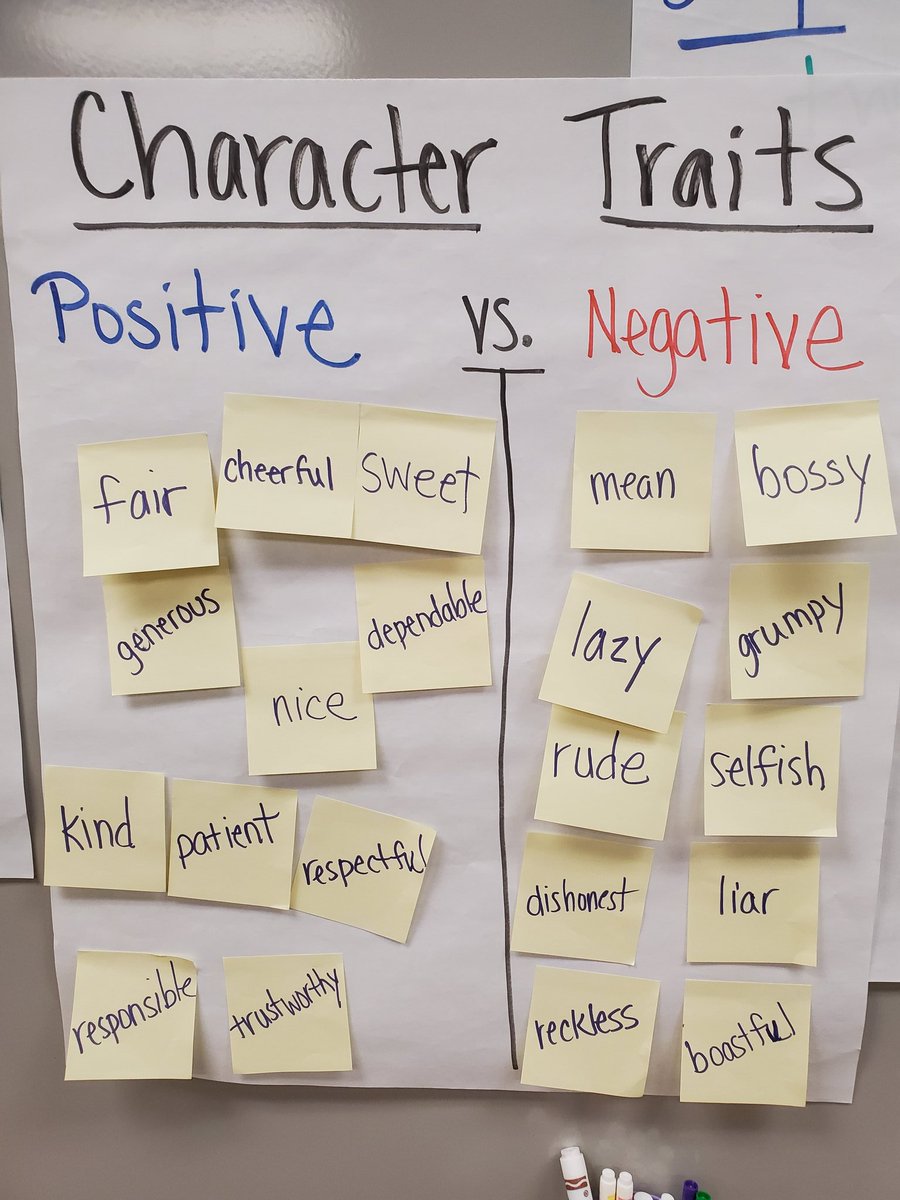 MrsEverett1st's tweet photo. We have been talking about character traits this week. Today, we learned the vocabulary of positive VS negative. Then we partnered up and wrote one POSITIVE trait about our partner and shared it with them. We all need a little positivity ❤️#STEAMatstribling https://t.co/rPxyhA3Ccf
