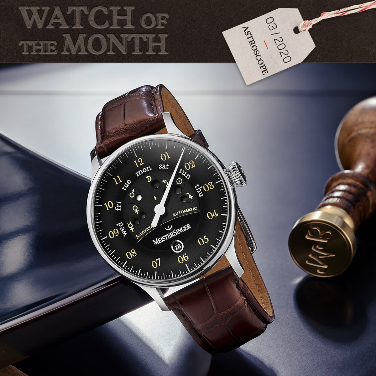 MeisterSingerMS's tweet image. New #MeisterSinger Astroscope released at #Inhorgenta. The astronomical watch displays the weekdays in a way that has never been seen before. More about the #watchofthemonth on our blog: blog.meistersinger.de/2020/03/05/wat…

#singlehandwatch #wristwatch #Stunning #WorldPremiere #astronomy