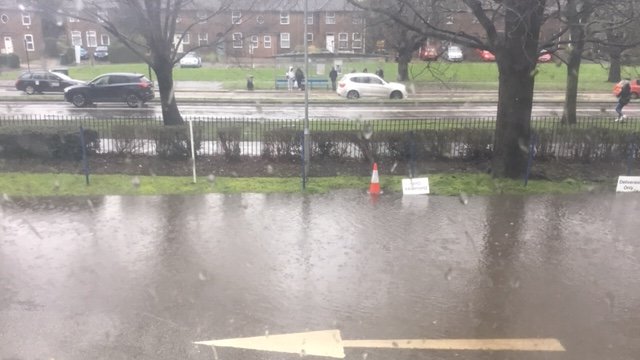 AldrichLib's tweet photo. View from our office #weatherwatch #lewesroad #smallriver https://t.co/K7RlTolN9m