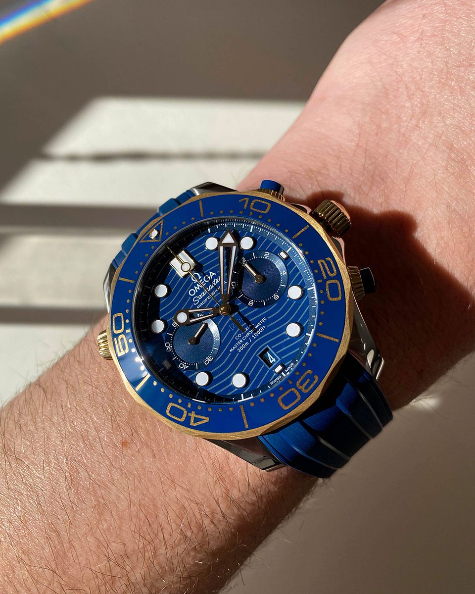 The history of the Omega Seamaster is far too long and storied to detail here, so let's just let their vintage marketing copy do the talking— "When you take your life in your hands, you need a good watch on your wrist." <a href="/omegawatches/">OMEGA</a> 
Beards Online - buff.ly/3ap6X6k