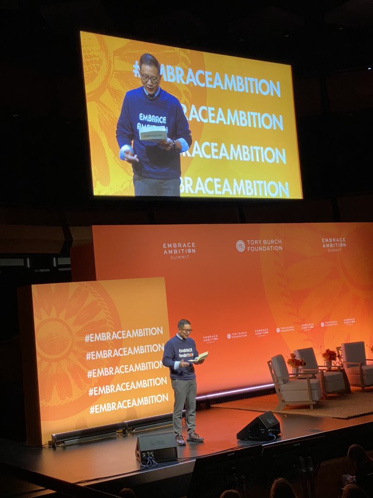 “Backing women is not charity. Don’t call it philanthropy— they are the other 50%” <a href="/cueballcapital/">Cue Ball Capital</a> <a href="/AnthonyTjan/">Anthony Tjan</a> <a href="/ToryBurchFdn/">Tory Burch Foundation</a> #EmbraceAmbition  <a href="/toryburch/">TORY BURCH</a>