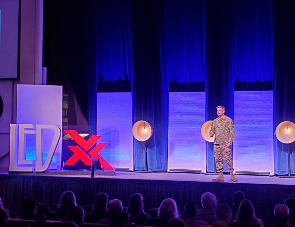 HQAirUniversity's tweet photo. Col Jason Lamb shared his 2 rules on Leadership:
1. Don't share everything you know.
2. ....
#LEDx2020 sharing great wisdom and humor. Follow us live on the AU Facebook page. https://t.co/0C5G2eLK5m