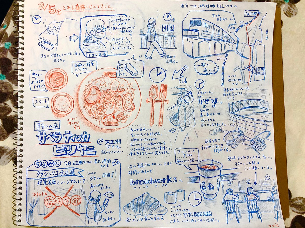 その気になって今日のできごとを無駄に細かく描いた。スキャナー欲しい。#SURUTOCO でシルクスクリーン楽しかったよがメインの話。(前半長え) 