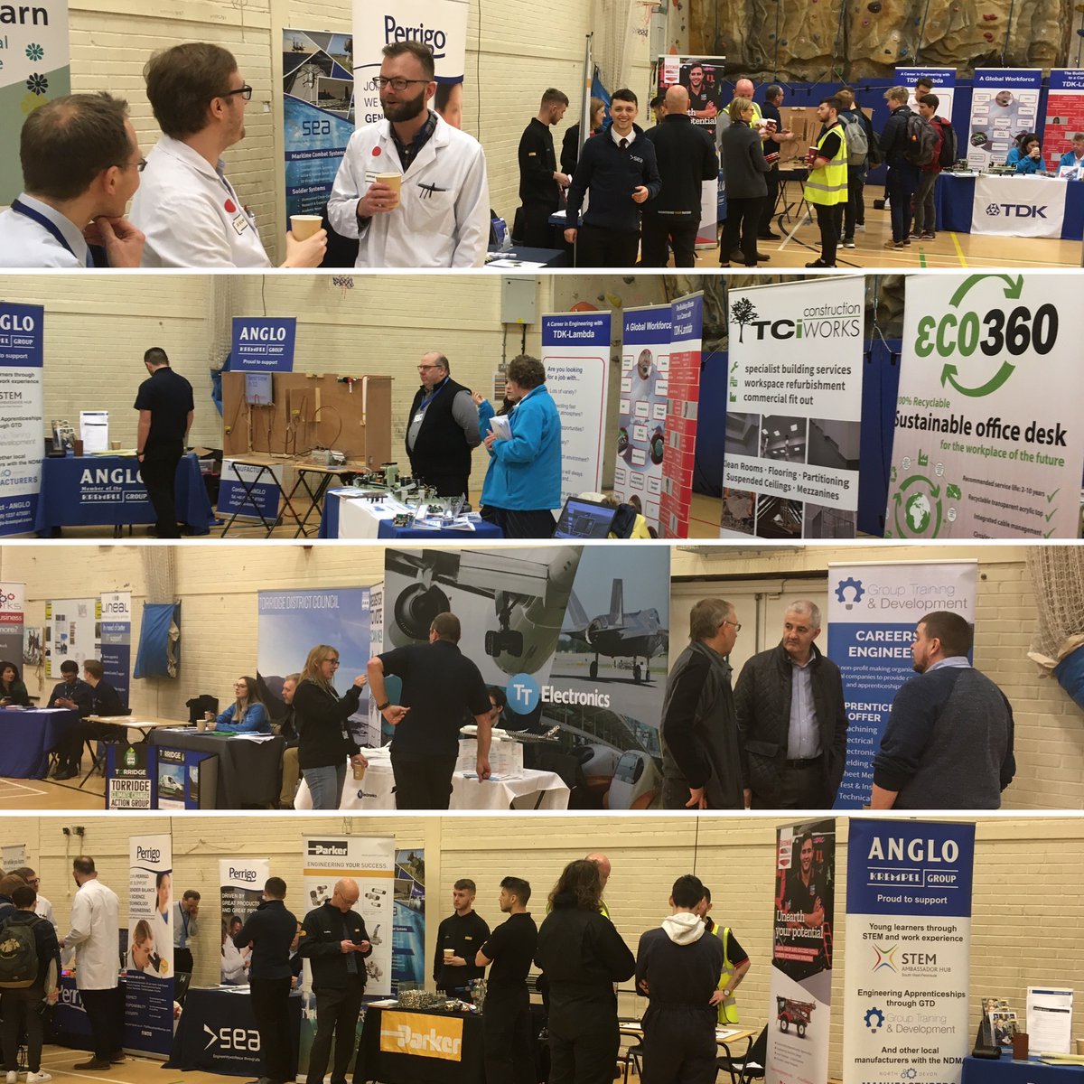 NDMAUK's tweet photo. Great to see representation from so many NDMA members at today’s #apprenticefair at @petrocofficial talking to students about skills and opportunities in North Devon! @perrigo @ParkerHannifin @krempelgroup @TDKLambda_UK @tcigb @LinealSoftware @TTElectronics @gtdev @sea_limited https://t.co/mitH3bH2Xy