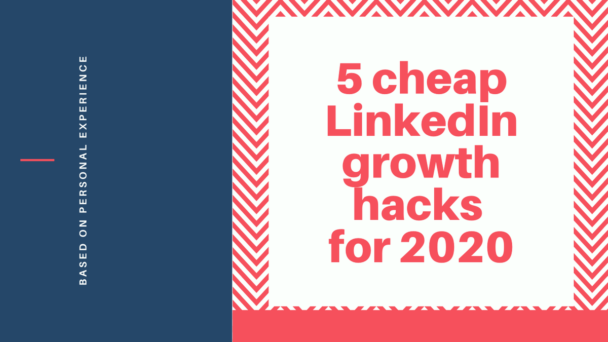 jamesbchee's tweet photo. 5 Incredibly Cheap LinkedIn Growth Tips For 2020 https://t.co/XEeLFJGj2r https://t.co/YZSq6uz5fM