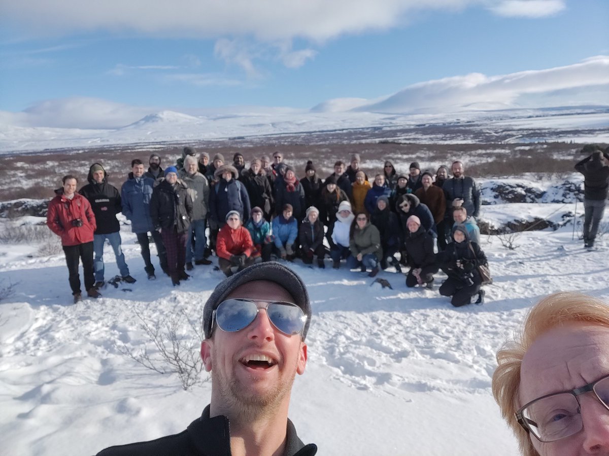 NowPas field trip standing on the European continent with North America in the background.<a href="/NoWPaS/">NoWPaS</a>