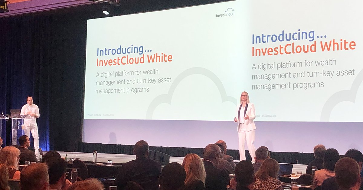 InvestCloud's tweet photo. #InvestCloud's Chief Product Officer, @YS_InvestCloud and Head of Product, Brett Heinz, introduce #InvestCloud White! A #digital platform for #wealthmanagement and turn-key asset management programs. #ICCon2020 https://t.co/BWAVXu6YLi