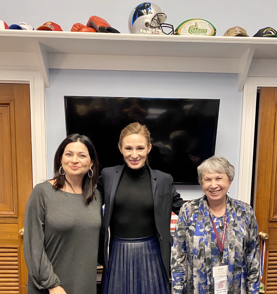 NCHumanities's tweet photo. Thank you @RepRichHudson office for meeting with us yesterday to talk about the importance of civil discourse and how our programs are helping people reach across the aisle. @NEHgov @NEH_FedState  #HumHill20 https://t.co/Ll71iLNw4r