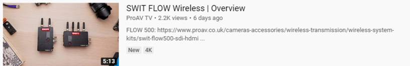 SWIT_America's tweet photo. SWIT WEEKLY: Professional Video on a Budget- Go Wireless https://t.co/QqtqD2giLf https://t.co/gWn23Wr6J5