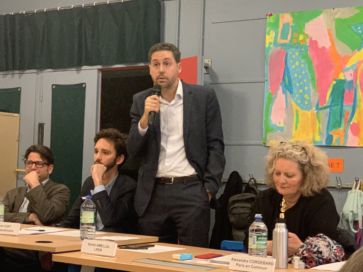 karimamellal's tweet photo. Au débat organisé par le collectif des habitants de la Grange aux Belles à #Paris10 ce soir aux côtés de 5 autres candidats aux #Municipales2020
L'occasion de réaffirmer que nous voulons un 10eme plus sur, plus propre, plus solidaire et plus vert ✊ https://t.co/8VL7ZvV6VX