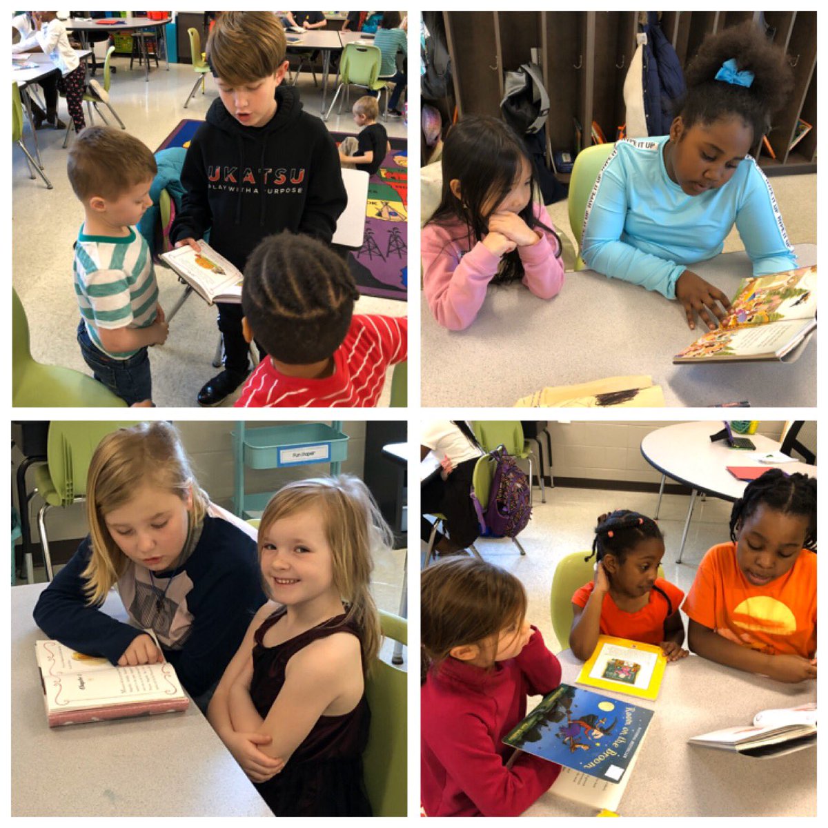 MarbakerLSEArts's tweet photo. We loved getting to read with our kindergarten buddies today! β€οΈπ @MsKnottEBE @BattleElem https://t.co/hl3eMHHpoN