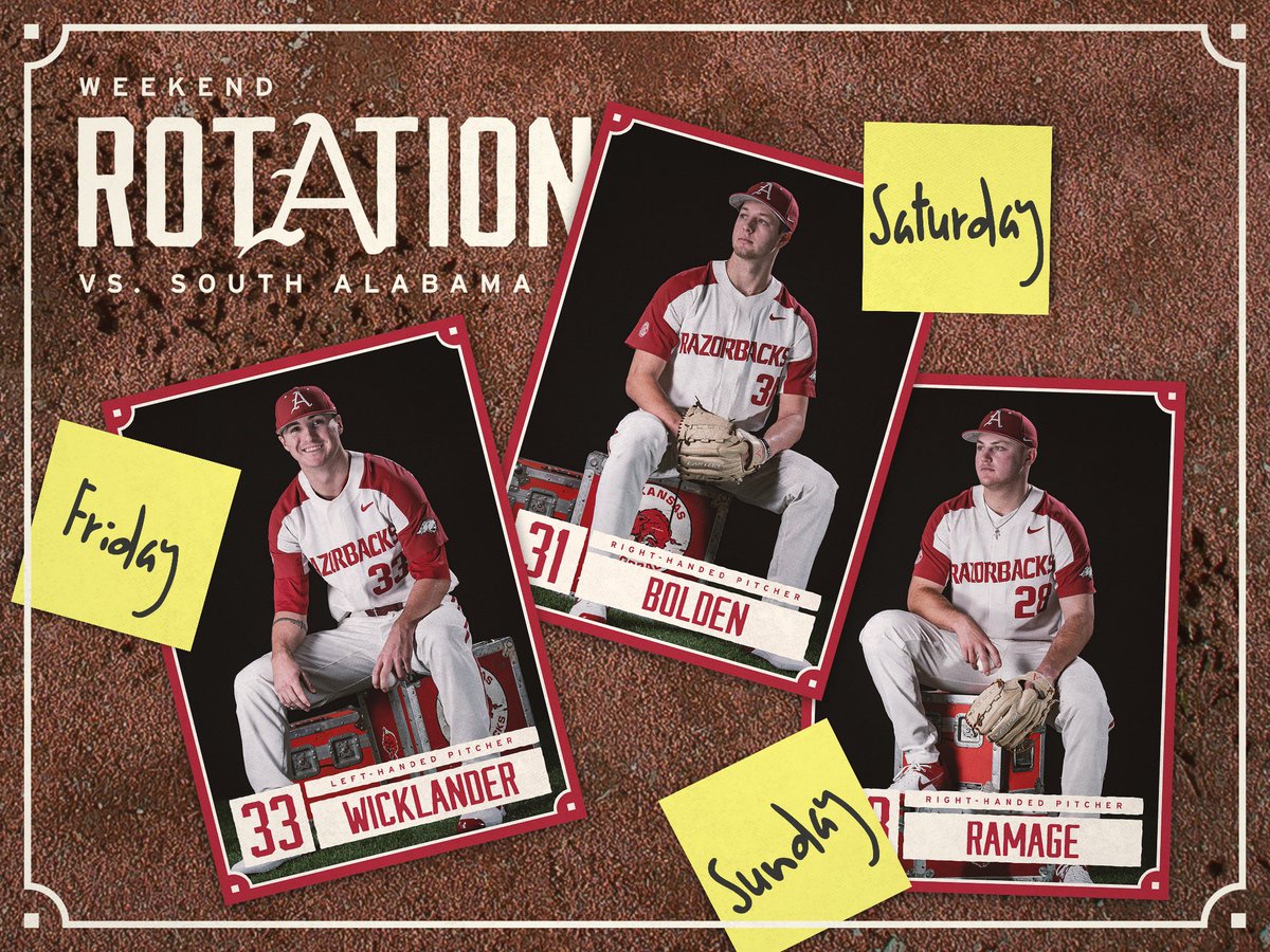 RazorbackBSB's tweet image. On the bump this weekend against the Jags...