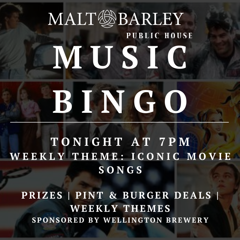 How well do you know iconic movie songs? Test your knowledge tonight at music bingo starting at 7pm! See ya there 😉 #musicbingo #kwawesome #wrawesome #kitchener #waterloo #thingstodoinkw #music #moviesongs #prizes #waterlooregion #watreg