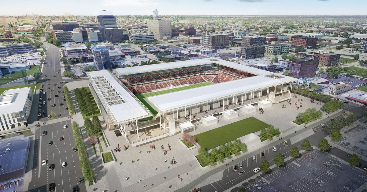 CultureSoccer's tweet photo. Voilà à quoi devrait ressembler le stade de la franchise #MLS de St-Louis 🇺🇸

L'équipe arrivera en 2022 dans la ligue 🔥 https://t.co/SNuUfon7eH