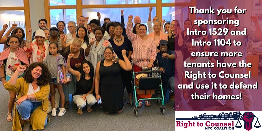 RTCNYC's tweet photo. Thank you @FCabreraNY for signing on to #Intro1104 + #Intro1529 to publicly support our bills to #ExpandRTC! Thank you for showing that ALL tenants facing #eviction should have + use their right to a lawyer to defend their homes! https://t.co/3cnfKEbQvL https://t.co/fp5gwy60sz