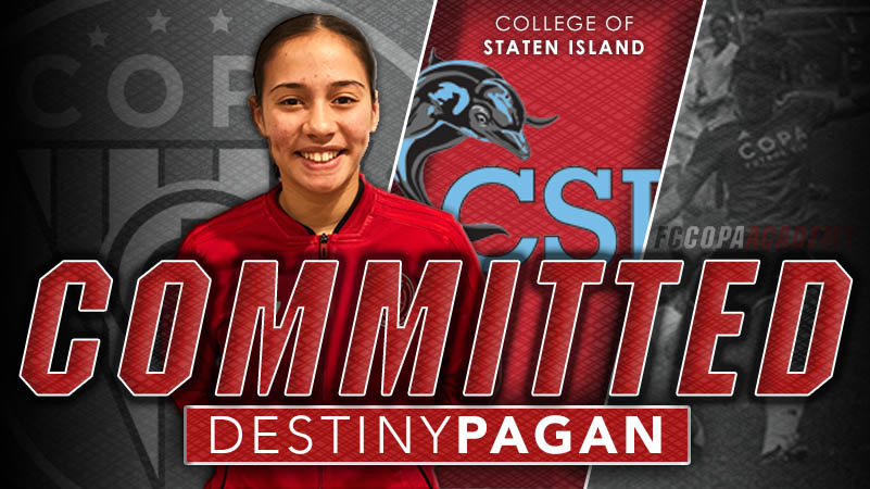 FCCopa's tweet photo. We would like to wish Destiny Pagan a big congratulations on her commitment to the College of Staten Island! Good luck in the future, we are proud of you!
Read more about Destiny here: https://t.co/ZEyiBSR81P
@CSIDolphins @csinews @NCAASoccer
#TheCopaWay #WeAreCopa #CopaCommits https://t.co/Rx3AWLQtFp