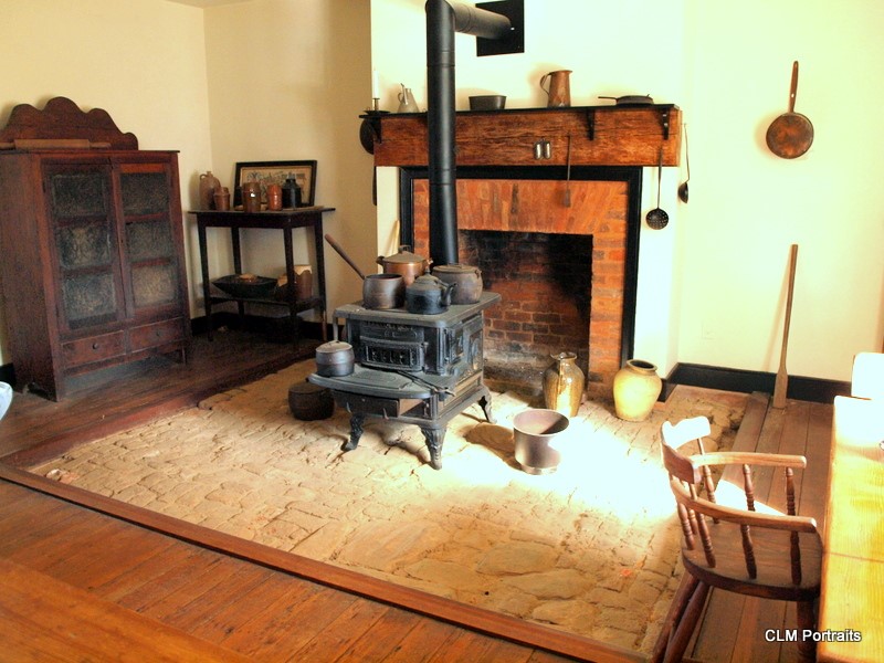 AppomattoxNPS's tweet photo. #StillnessAtAppomattox: The original hearth in the winter or "warming" kitchen on the 1st floor of the McLean House. It may have been in this room that Wilmer and Virginia McLean, their five children and nine enslaved people took shelter on the morning of April 9, 1865. #CivilWar https://t.co/04ouOPpztG