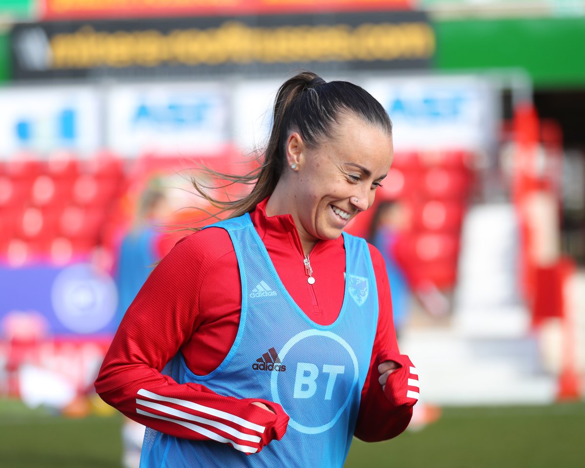 Cymru's tweet photo. Game ready 💪
Cefnogwch y merched fory!
🏴 v 🇪🇪
⏰ 19:00
🏟 Wrecsam
🎟 At the ground
#BeFootball | #TogetherStronger https://t.co/REzjsFJkX6