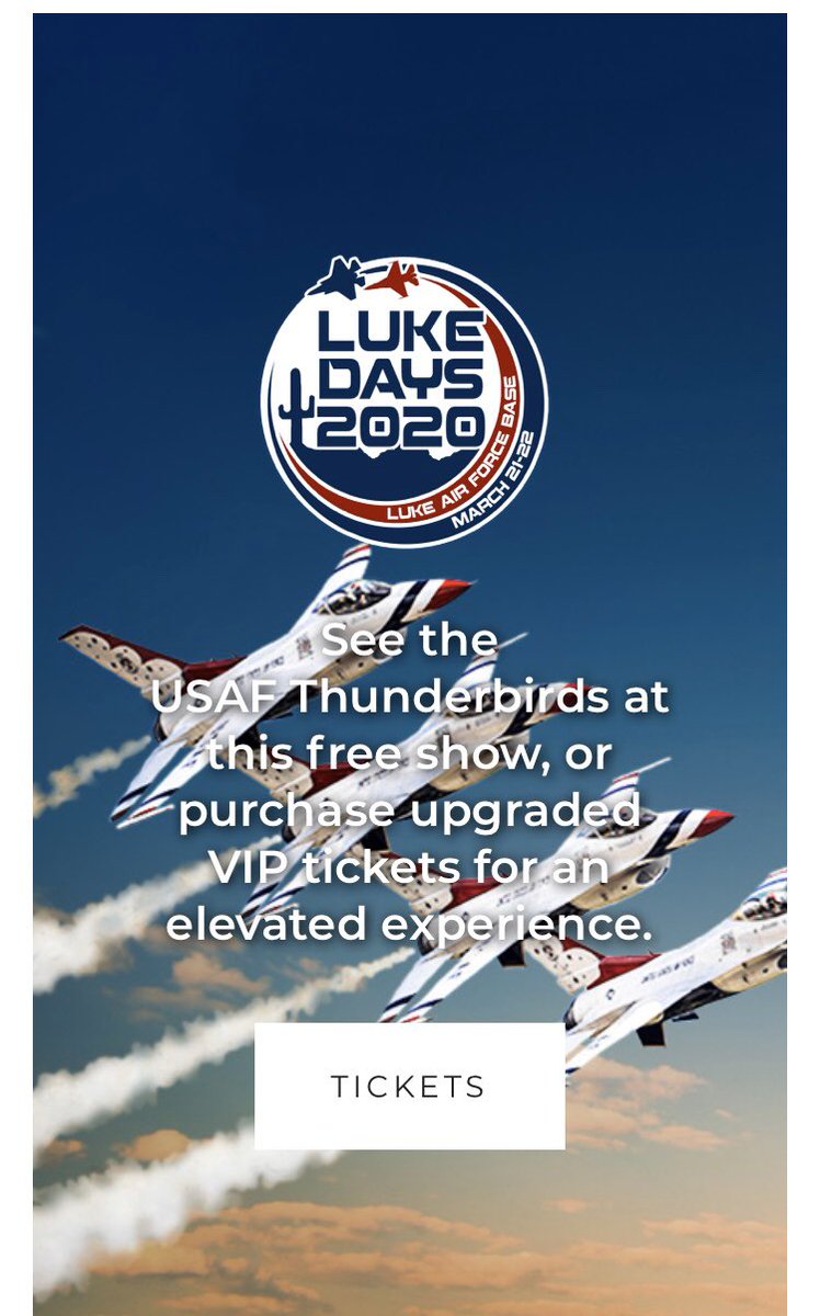 Come check us out at Luke Days 2020 Air Show held at the Luke Air Force Base March 21-22!!! It is a great honor to be apart of this show and check out the link below for VIP seating options! #PrecisionExotics airshowusa.com