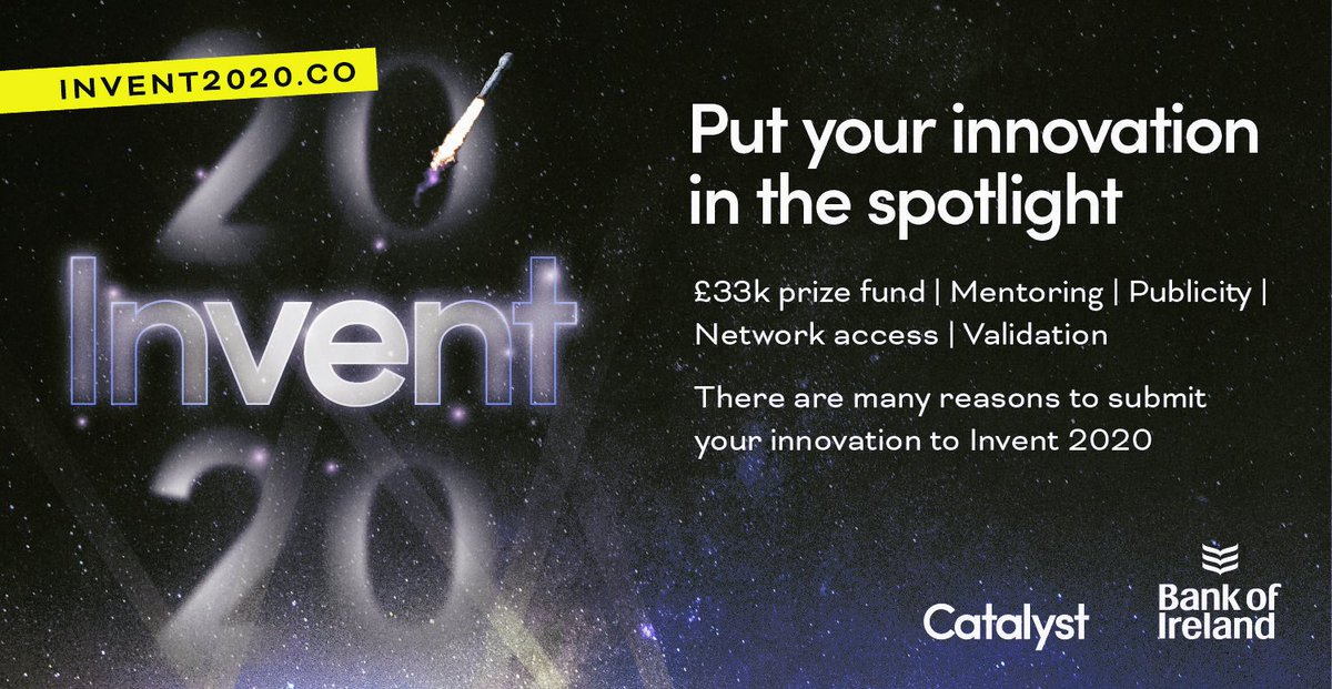 Do you have an innovative proof of concept idea that you are passionate about? Our Invent competition is now open for applications! Find out more &amp; apply here: buff.ly/31tyRu7 #invent2020
