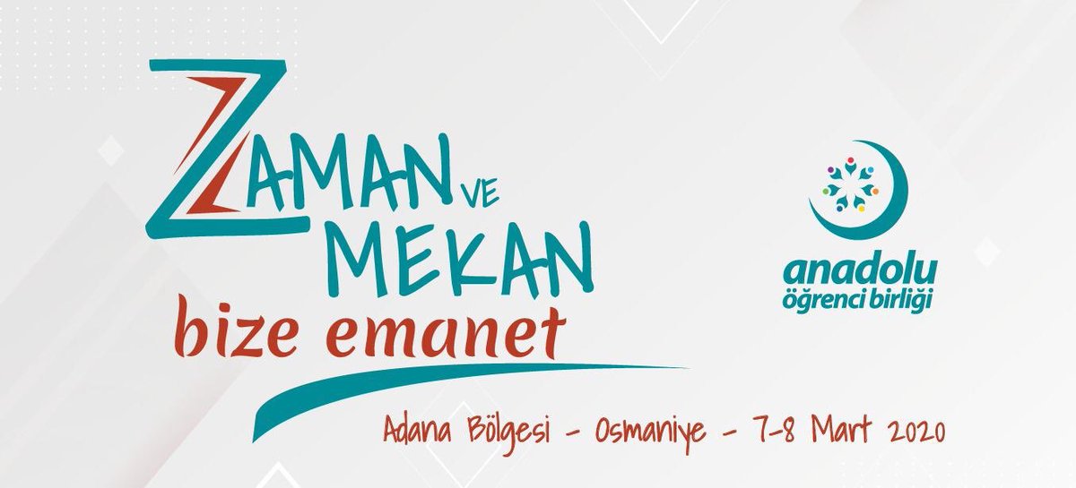 aobosmaniye's tweet photo. Anadolu Öğrenci Birliği olarak “Zaman ve Mekan Bize Emanet” üst başlığıyla düzenleyeceğimiz Adana Bölge kampımız 7-8 Mart tarihlerinde Osmaniye’de başlıyor..! https://t.co/KxB4jNKUOi