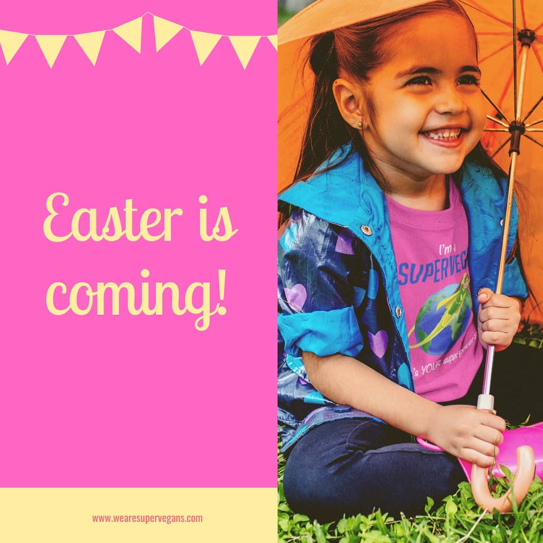 WeRsupervegans's tweet photo. What will you put in your child's Easter basket? My custom made "I'm a Supervegan - What's YOUR superpower?" shirts are the perfect gift for any vegan kiddo, newborn and up! #vegangifts #veganeaster #veganfinds #veganshirts #veganbaby #veganmama #veganpregnancy #vegankids https://t.co/YDpvhSKuih