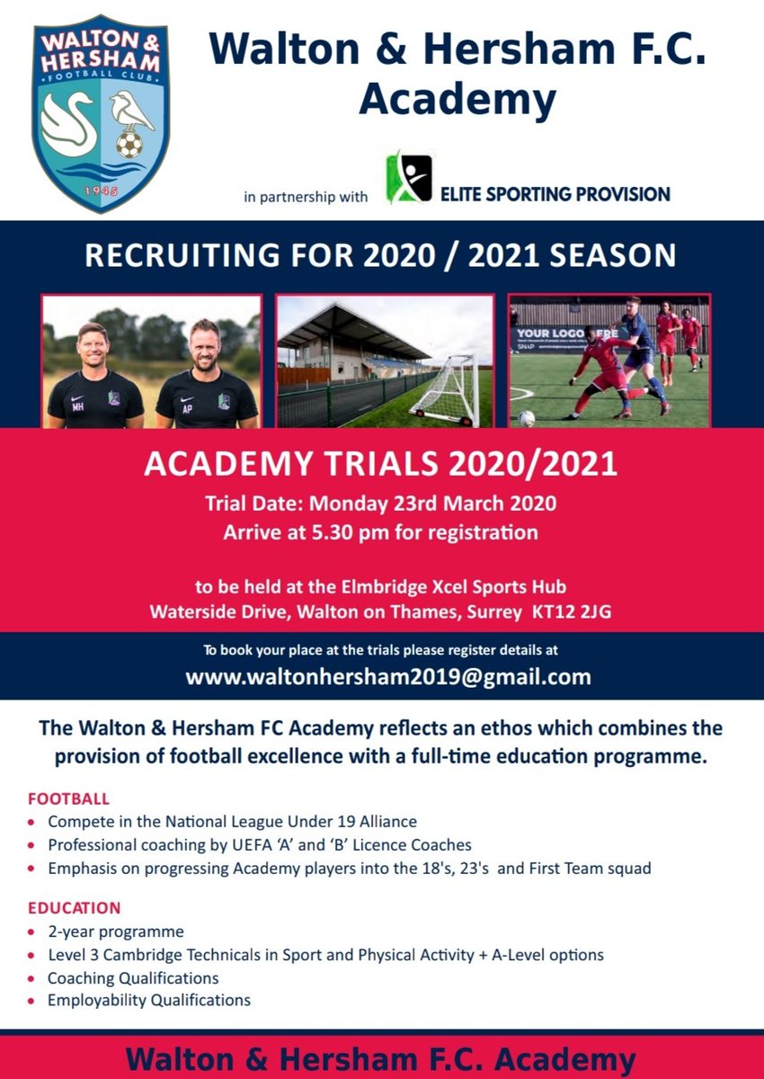 Walton & Hersham FC tweet media