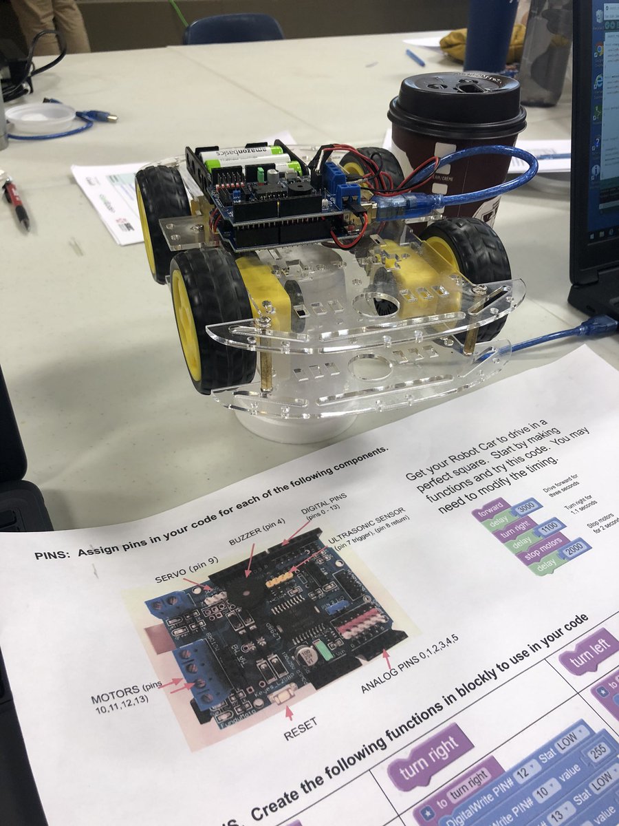 MissMFisher's tweet image. Continuing my Arduino education! Excited to get these kits into our school! #saskcode #SIEC